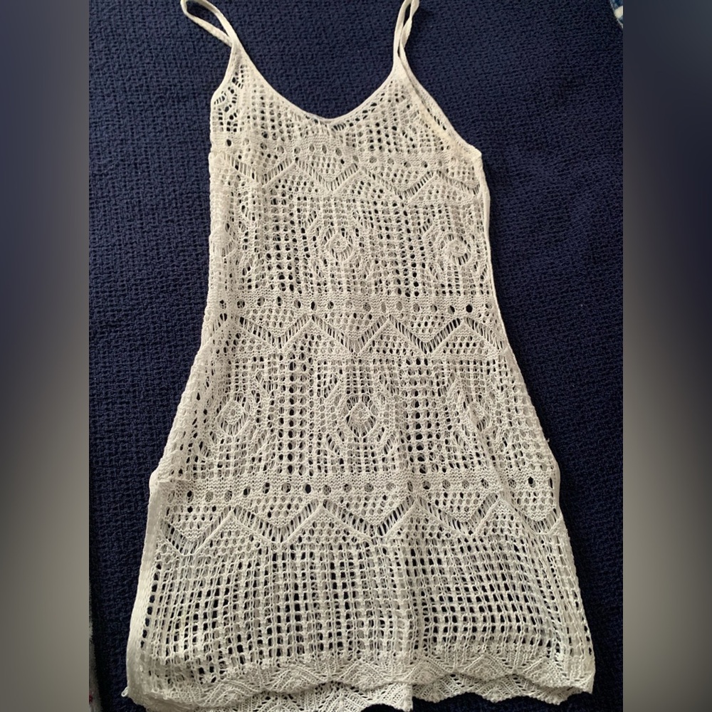 Crochet Lace Dress swinsuit coverup brand new in bag